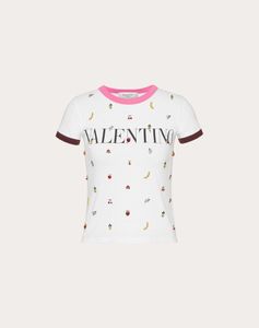 ジャージー エンブロイダリー Tシャツ for 女性 | Valentino JP